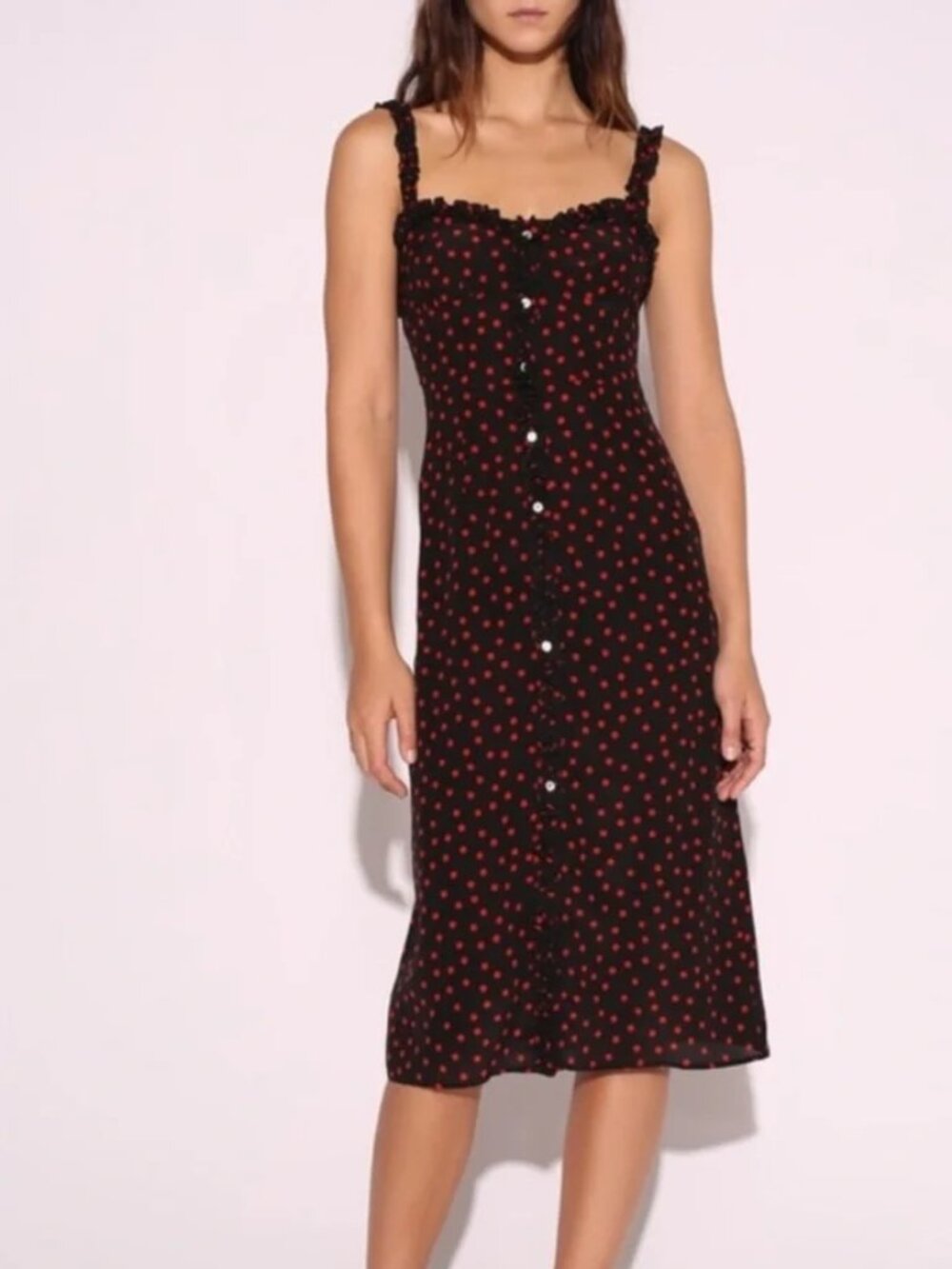 Realisation Par Juliet Midi Dress in Italia Spot Size Medium